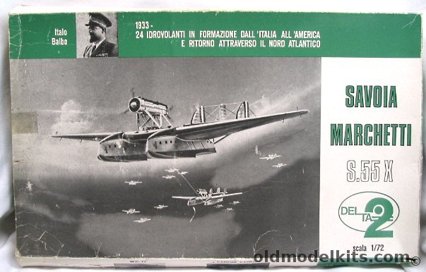 Delta 2 1/72 S-55 X Savoia Marchetti - (S55X) plastic model kit